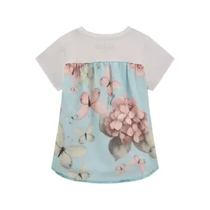 T-shirt with chiffon for baby girl Guess Regular image-1