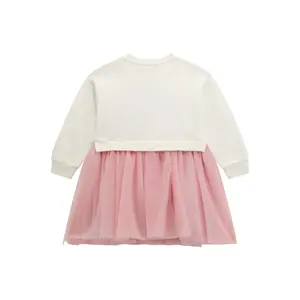Robe manches longues fille Guess Mixed Fabric image-1