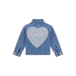 Veste en jean avec coeur bébé fille Guess Rigid image-1