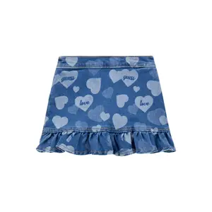 Girls' elastic denim skirt Guess image-0