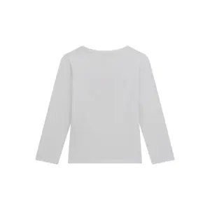 Long-sleeve round neck T-shirt for baby girl Guess image-1