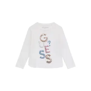 Girls' long-sleeve viscose T-shirt Guess image-0