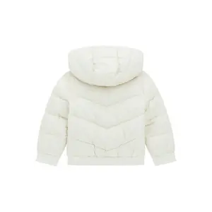 Chaqueta de pluma con capucha y mangas largas para niña Guess image-1