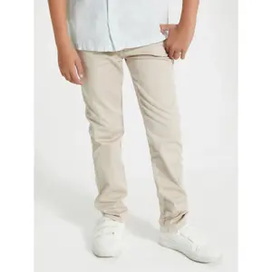 Satin chino pants for kids Guess Core image-2