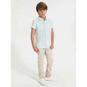 Satin chino pants for kids Guess Core image-3