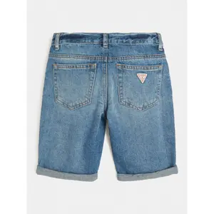 Ripped denim shorts for kids Guess image-1