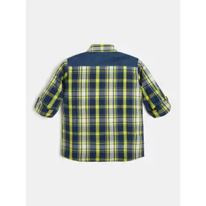 Adjustable poplin shirt for kids Guess YD image-1
