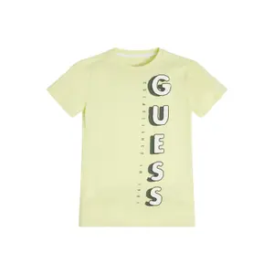Organic cotton T-shirt for kids Guess image-0