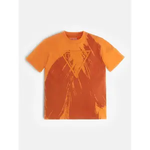 Organic cotton T-shirt for kids Guess image-2