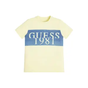 Organic cotton T-shirt for kids Guess image-1