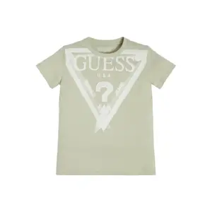 Organic cotton T-shirt for kids Guess image-1