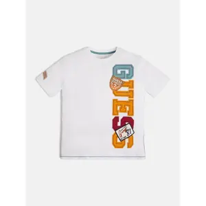 Organic cotton T-shirt for kids Guess image-2