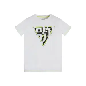 Organic cotton T-shirt for kids Guess image-0