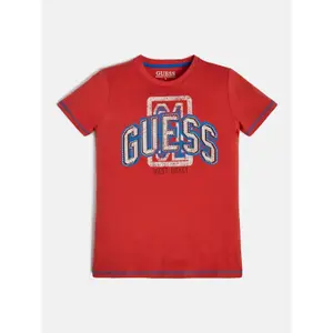 Organic cotton T-shirt for kids Guess image-2