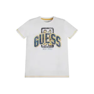 Organic cotton T-shirt for kids Guess image-1