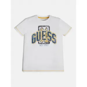 Organic cotton T-shirt for kids Guess image-2