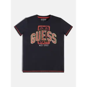 Organic cotton T-shirt for kids Guess image-2