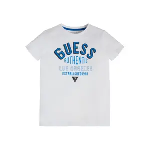 Organic cotton T-shirt for kids Guess image-1