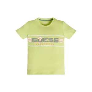 Organic cotton T-shirt for kids Guess image-1