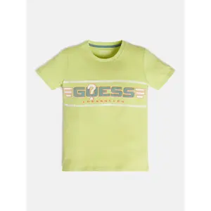 Organic cotton T-shirt for kids Guess image-2