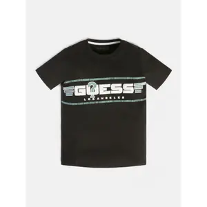 Organic cotton T-shirt for kids Guess image-2