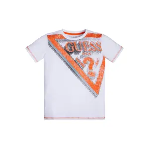 Organic cotton T-shirt for kids Guess image-1