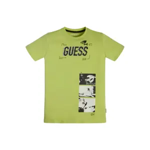 Organic cotton T-shirt for kids Guess image-1