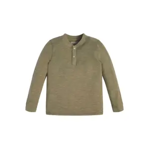 Long-sleeved knitted T-shirt for children Guess Henley image-0