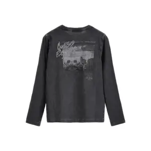 Long sleeve t-shirt Guess Washed Henley image-1