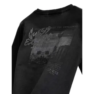 Long sleeve t-shirt Guess Washed Henley image-3
