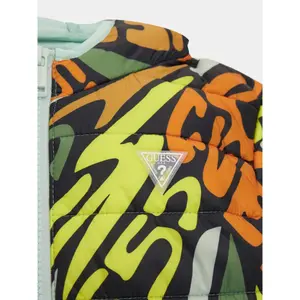 Children's zip-upHooded Puffer Jacket Guess image-3