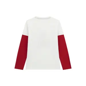 Children's long sleeve T-shirt with round neck Guess image-1