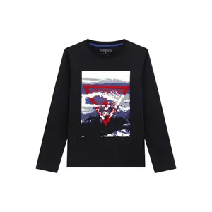 Long sleeve T-shirt Guess jet black image-0