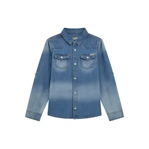 Jeanshemd mit verstellbaren Ärmeln für Kinder Guess ice ireland wash image-0
