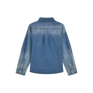 Jeanshemd mit verstellbaren Ärmeln für Kinder Guess ice ireland wash image-1