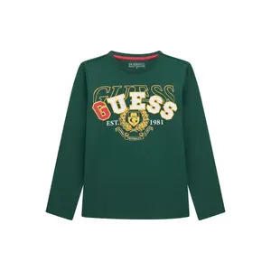 Long sleeve T-shirt Guess serpentine green image-0