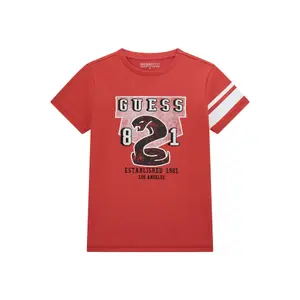 Kid's T-shirt Guess Slub cardinal red image-0
