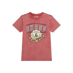Kid's T-shirt Guess Washed cardinal red image-0