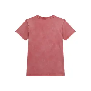 Kid's T-shirt Guess Washed cardinal red image-1