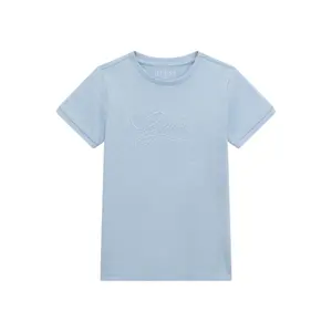 Kids' jacquard jersey T-shirt Guess arctic sky image-0