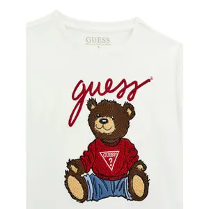 Μακρυμάνικο μπλουζάκι για παιδιά Guess pure white 4 image-2