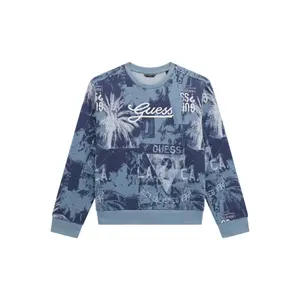 Sweatshirt child Guess Active blue paradise palms image-0