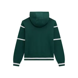 Hooded sweatshirt with zipper Guess serpentine green image-1
