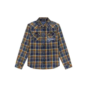 Langarm-Twill-Hemd für Kinder mit verstellbaren Ärmeln Guess