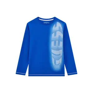 Long-sleeve printed logo T-shirt for kids Guess image-0