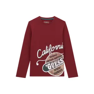 Children's long-sleeved round-neck T-shirt Guess image-0