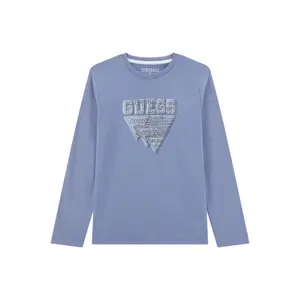Children's long-sleeved round-neck T-shirt Guess image-0