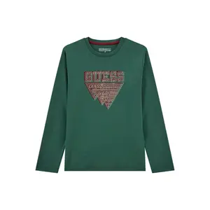 Children's long-sleeved round-neck T-shirt Guess image-0