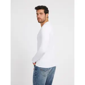 Long-sleeved v-neck T-shirt Guess Core image-3