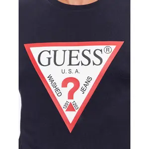 T-shirt maniche lunghe con scollo rotondo Guess Original Logo image-5